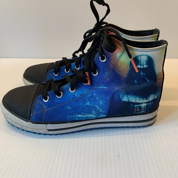 Star Wars Skechers High Top sz 4.5Y - Picture 3 of 5